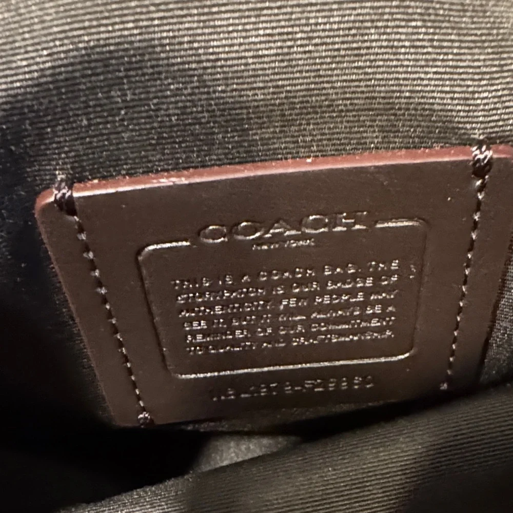 NWOT Coach Tan and Brown Signature Crossbody Bag - Picture 4 of 7